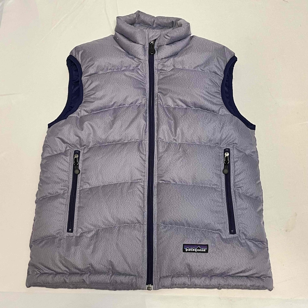 Patagonia Goose Down Jacket Vest Purple Nuptse Vintage Feather Puffer Womens XS